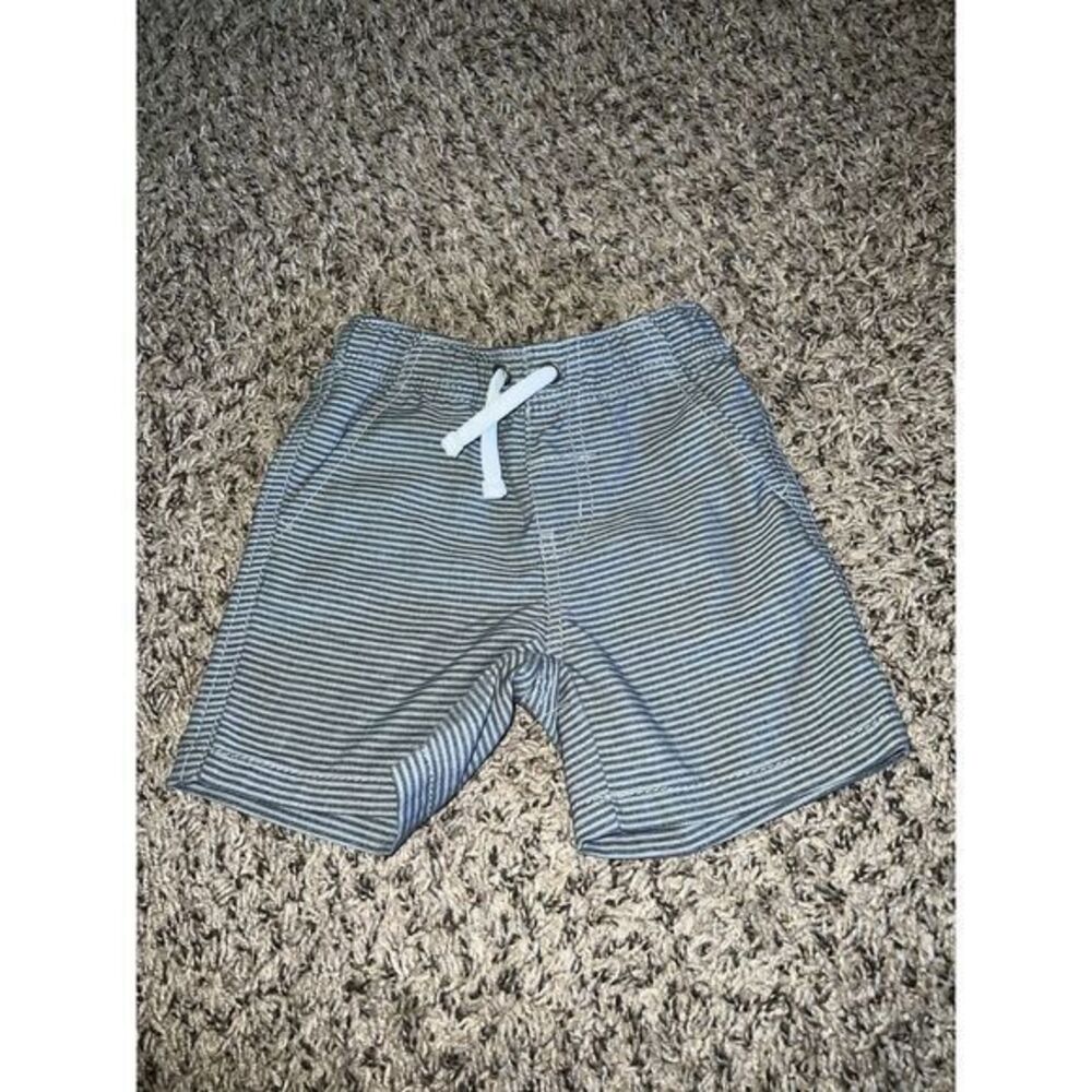 Cat & Jack boys gray stripe polyester shorts size 2T